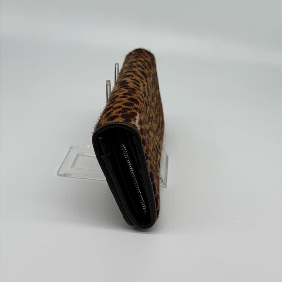 Dolce & Gabbana Unborn Calf Leopard Long Bifold Wallet - Picture 4 of 5